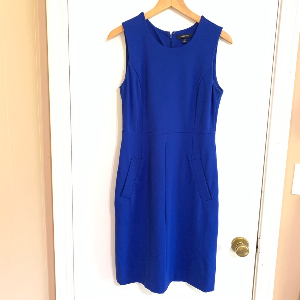 LAND’S END Electric Blue Shift Dress Size 6P